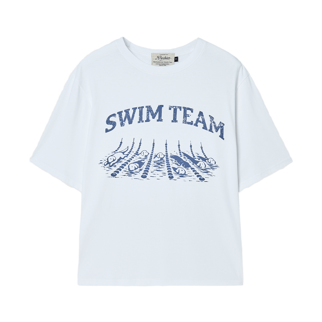 엔 아카이브 빈티지 스포츠 워시드 반팔 티셔츠 화이트(N ARCHIVE Vintage Sports Washed T-Shirt White)