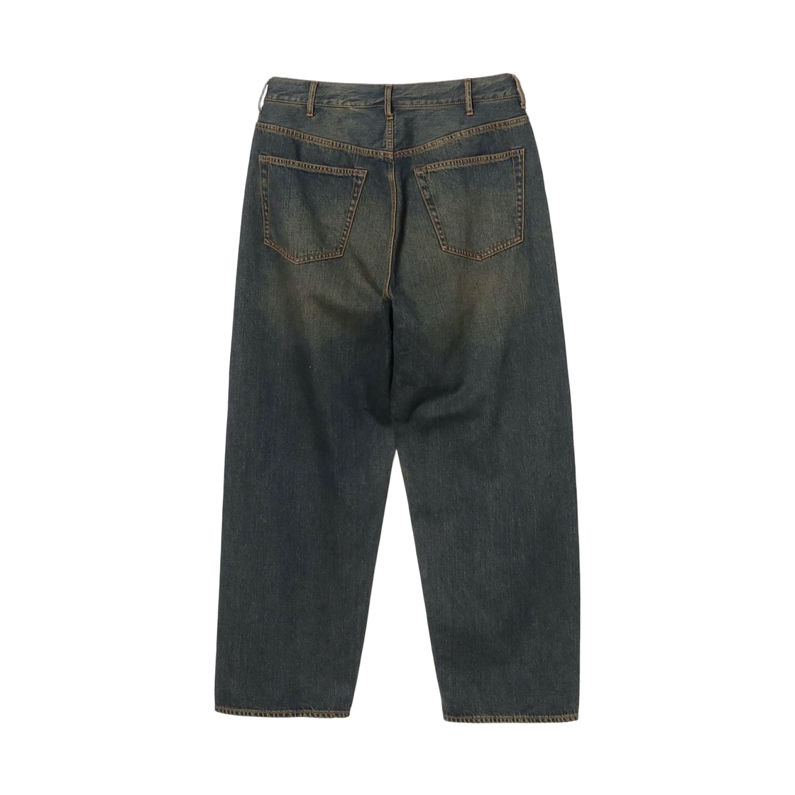 빔즈 와이드 데님 팬츠 더스티 인디고(Beams Wide Denim Pants Dusty Indigo) - 2