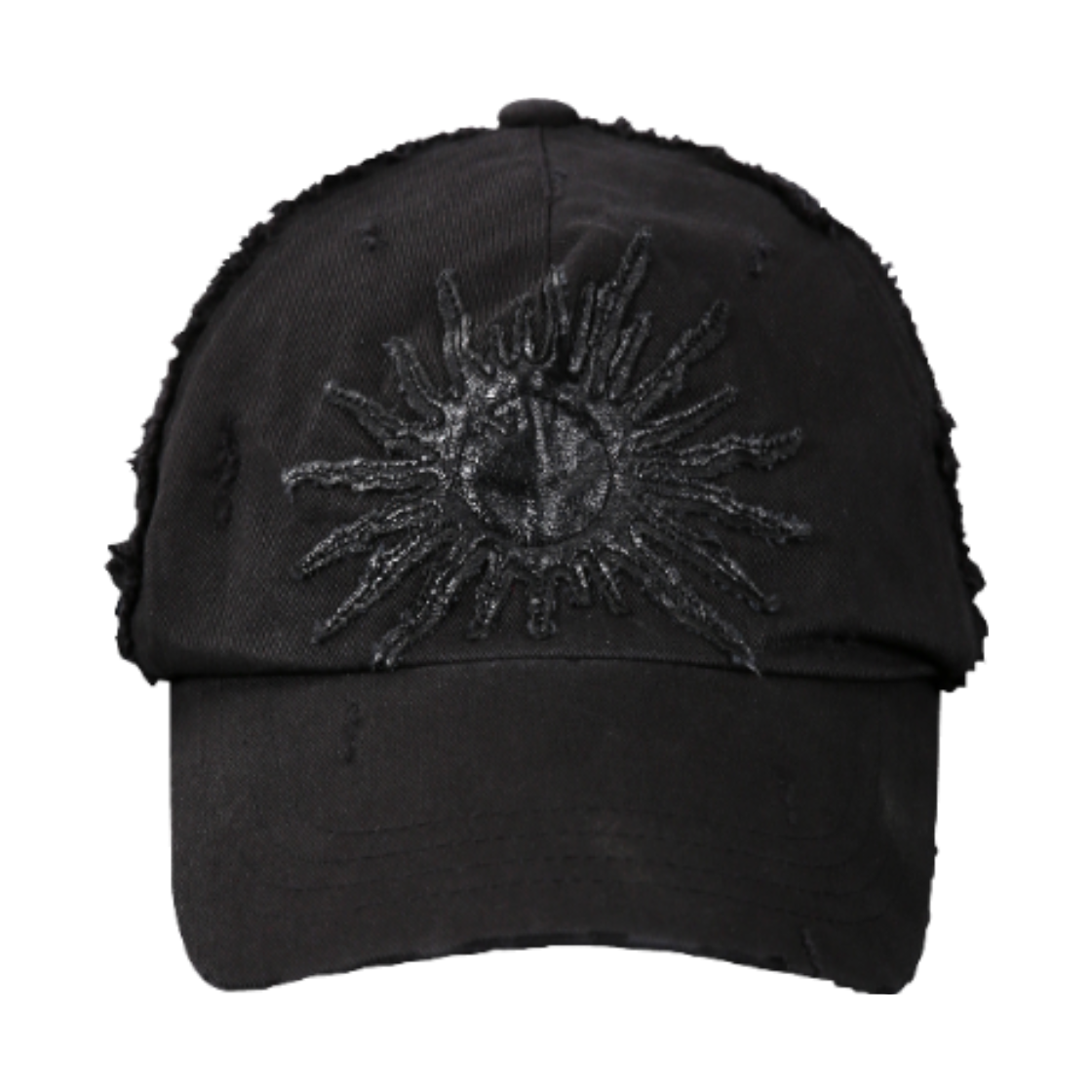 톤얼타이드 아플리케 매쉬 캡 블랙(tornortied Appliqué Mesh Cap Black)