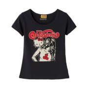 (W) Hysteric Glamour x Sanrio Kitty On Woman T-Shirt Black