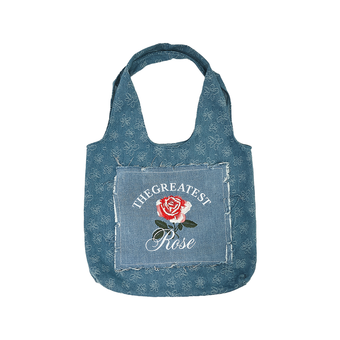 더그레이티스트 지티 로즈 데님 토트백 블루(The Greatest GT Rose Denim Totebag Blue) - 2