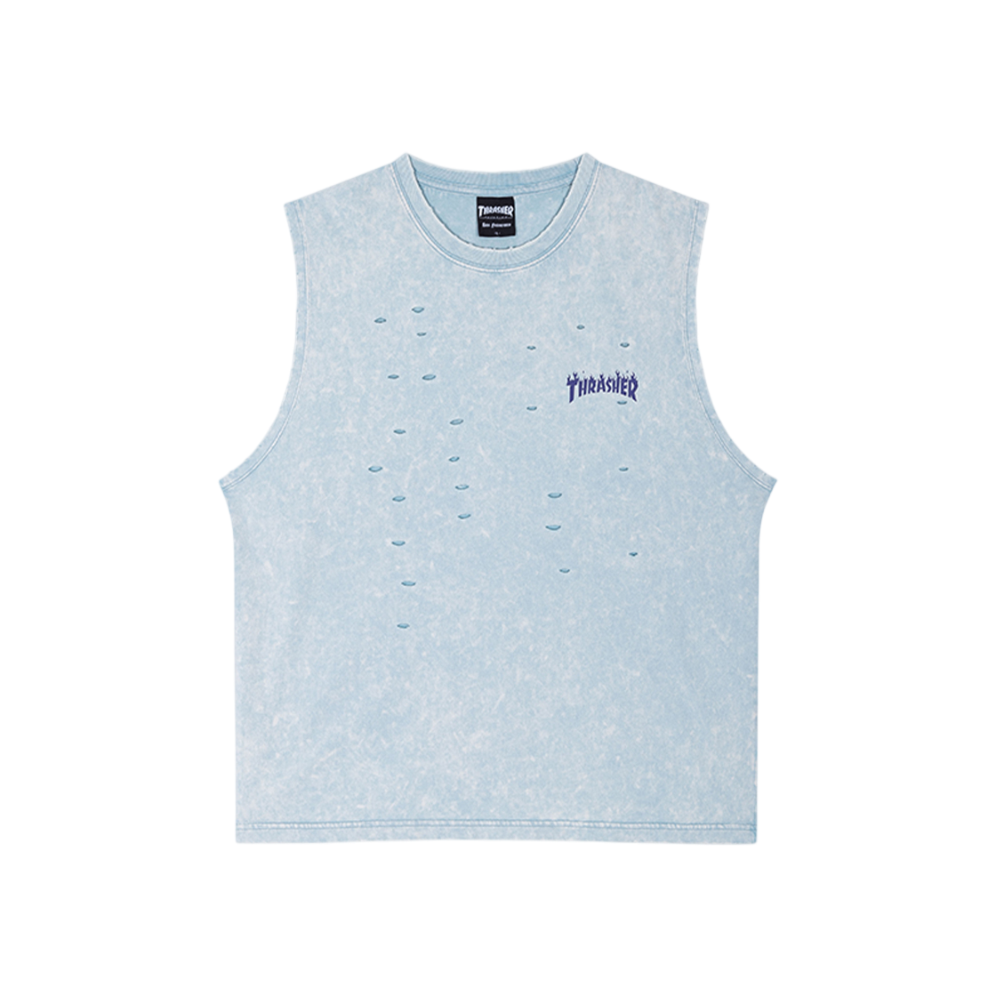 트레셔 크리스탈볼 그래픽 스톤 워시드 슬리브리스 터키(Thrasher Crystal Ball Graphic Stone Washed Sleeveless Turquoise)
