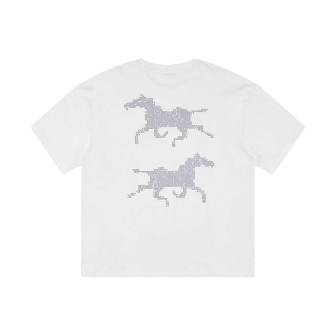 노디 시스템 에러 호스 크롭 티 아이보리(NODI System Error Horse Crop Tee Ivory) - 2