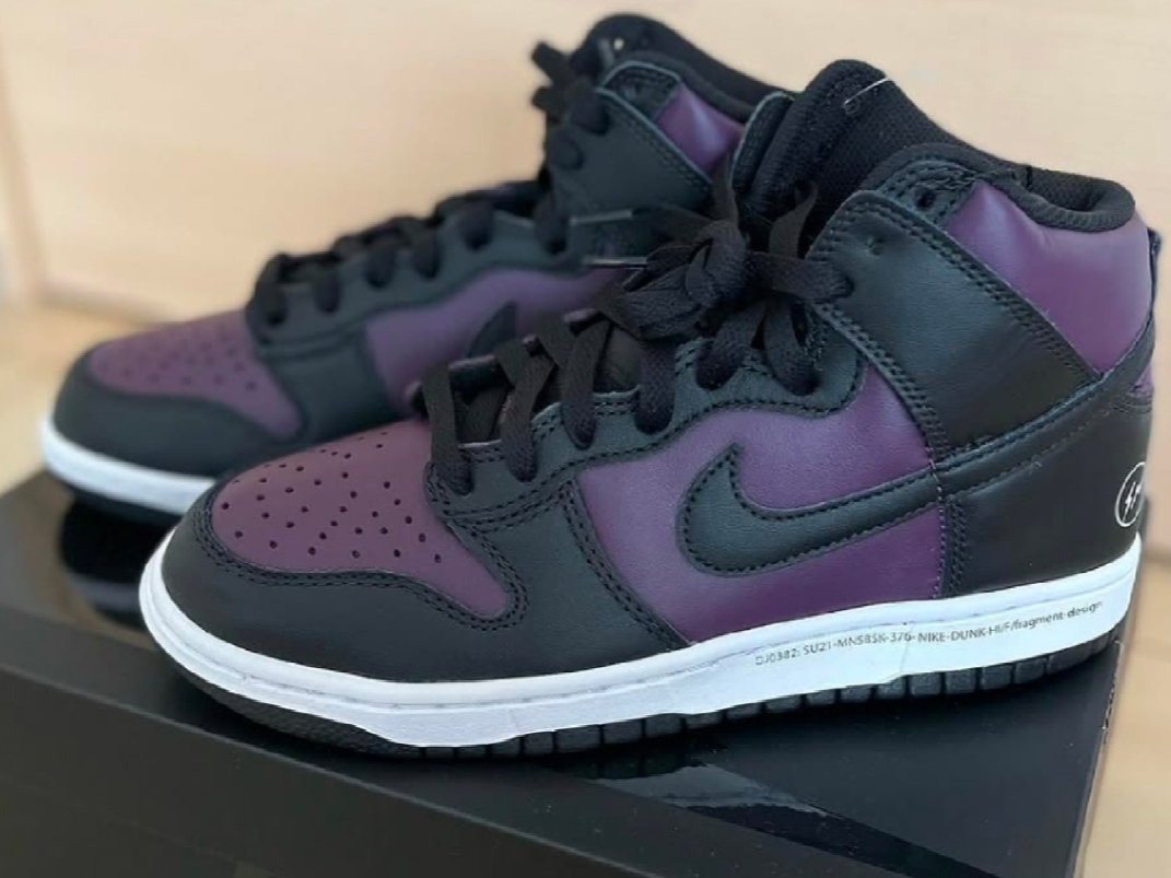 Nike x Fragment Dunk High Black 착용 스타일