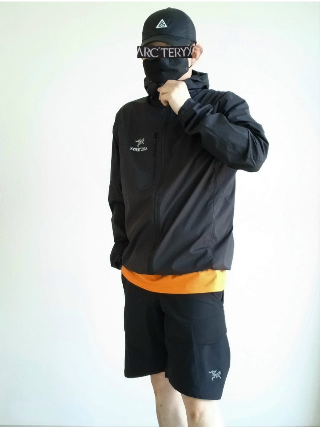 Nike ACG Trail Cap Black, Arc'teryx Squamish Hoody Black 착용 스타일 - 1
