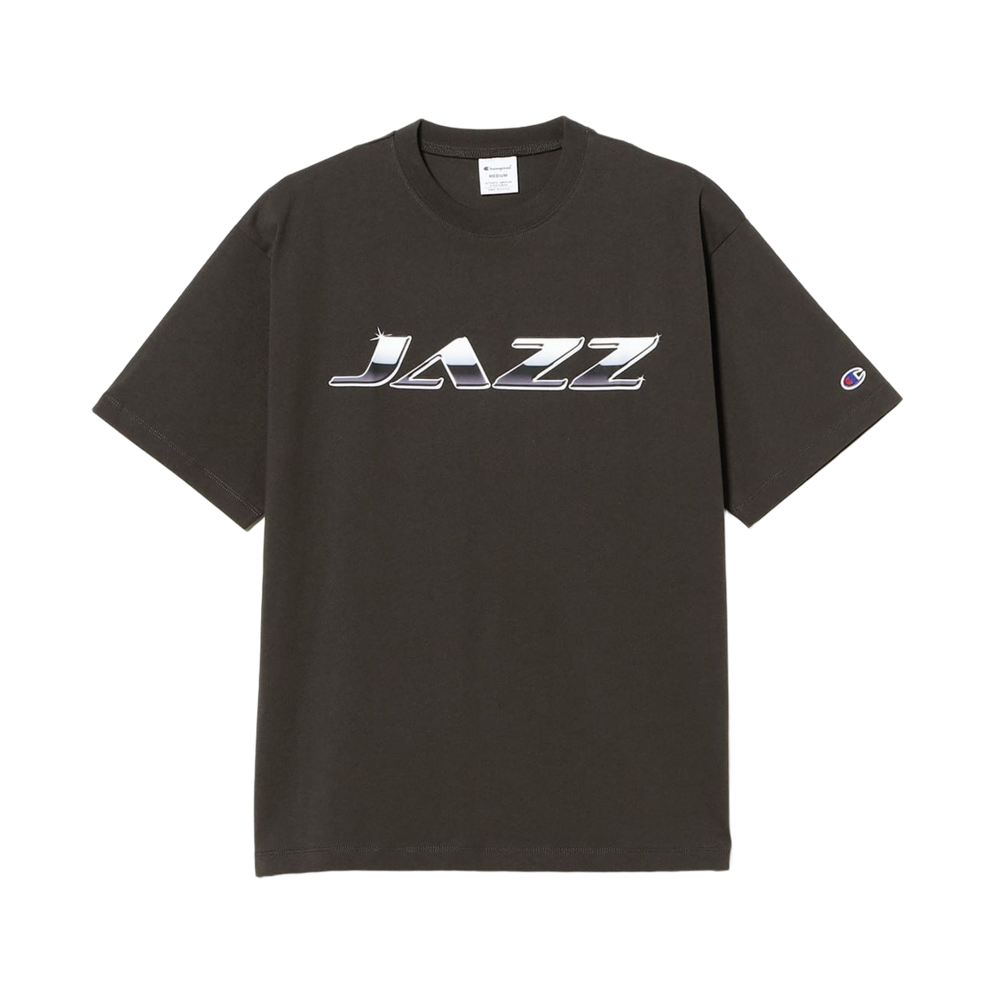 챔피온 x 빔즈 뮤직 티셔츠 블랙(Champion x Beams Music T-Shirt Black)