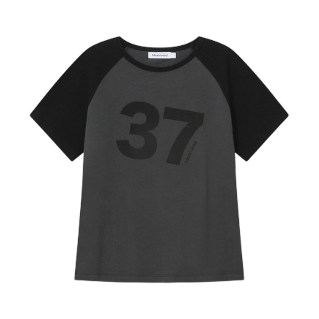 - (W) Miseki Seoul Miseki 37 Raglan Short Sleeve Charcoal