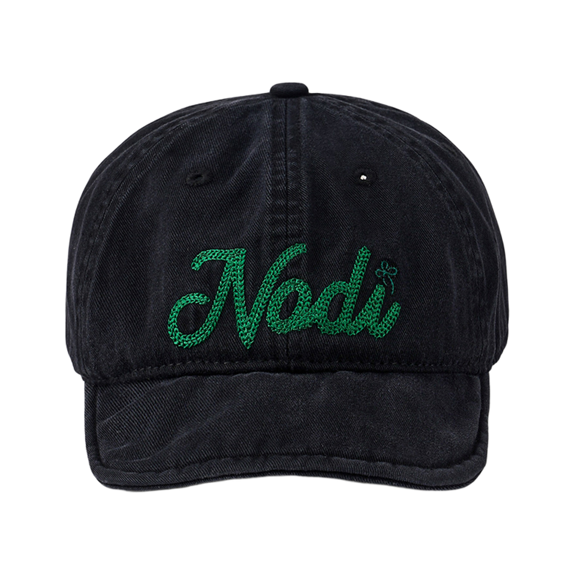 ND_ETC_001_BK NODI Short Brim Logo Cap Black