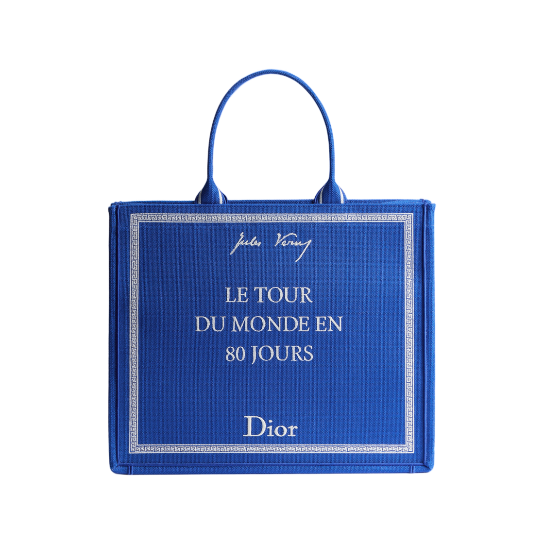 1BTSH295JAL-H052 Dior Large Dior Book Tote Dior Book Tote Embroidery Blue White
