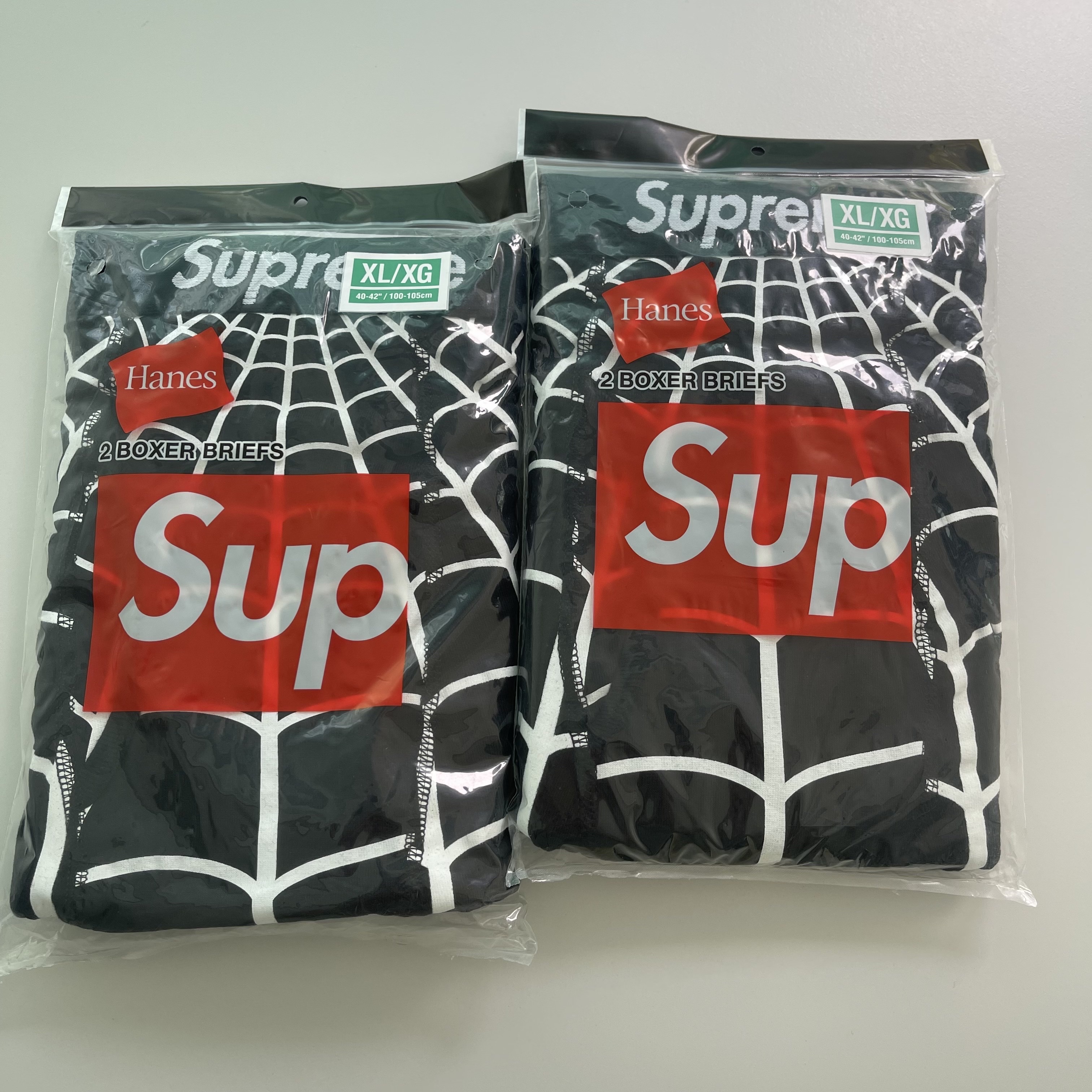 Supreme x Hanes Spider-Man Boxer Briefs Black (2 Pack) - 26SS 착용 스타일 - 1