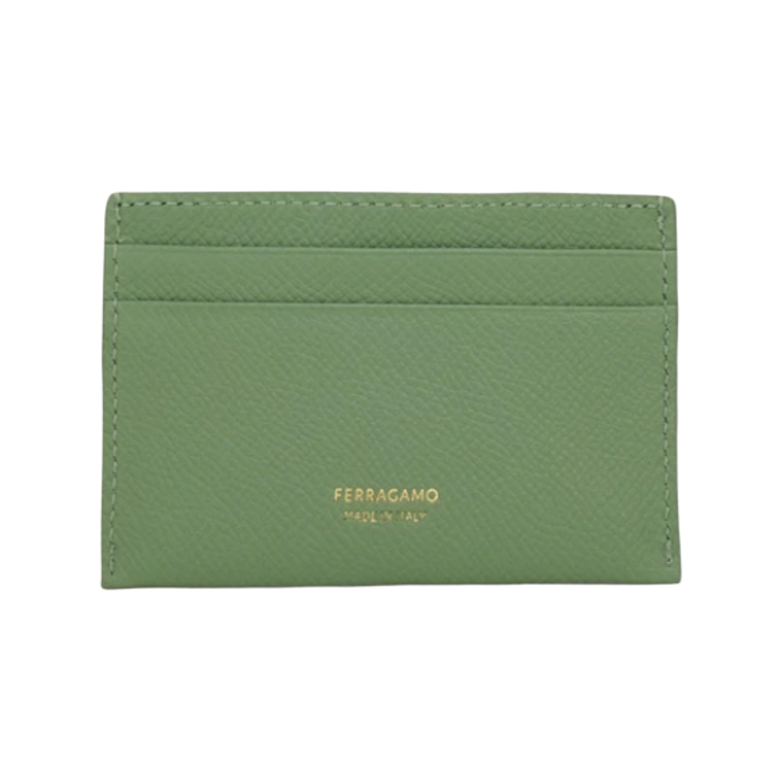 페라가모 간치니 크레딧 카드 홀더 씨그라스 그린(Ferragamo Gancini Credit Card Holder Seagrass Green) - 2