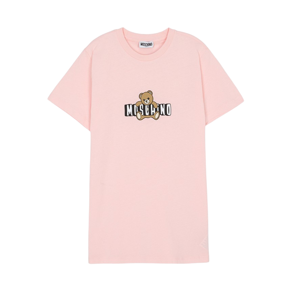 (키즈) 모스키노 테디 베어 코튼 저지 티셔츠 핑크((Kids) Moschino Teddy Bear Cotton Jersey T-Shirt Pink)