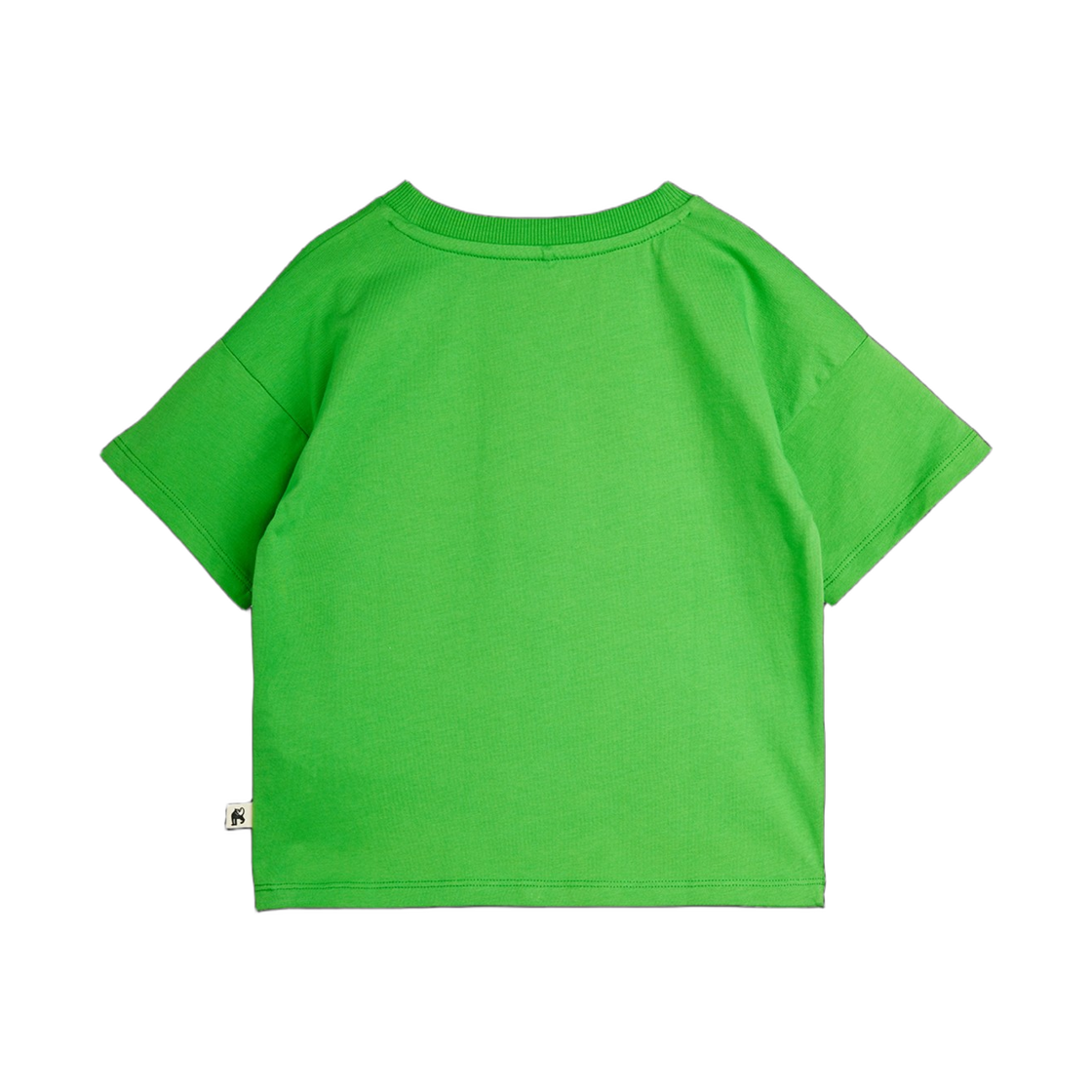(키즈) 미니 로디니 투 더 문 자수 티셔츠 그린((Kids) Mini Rodini To the Moon Embroidery T-Shirt Green) - 2