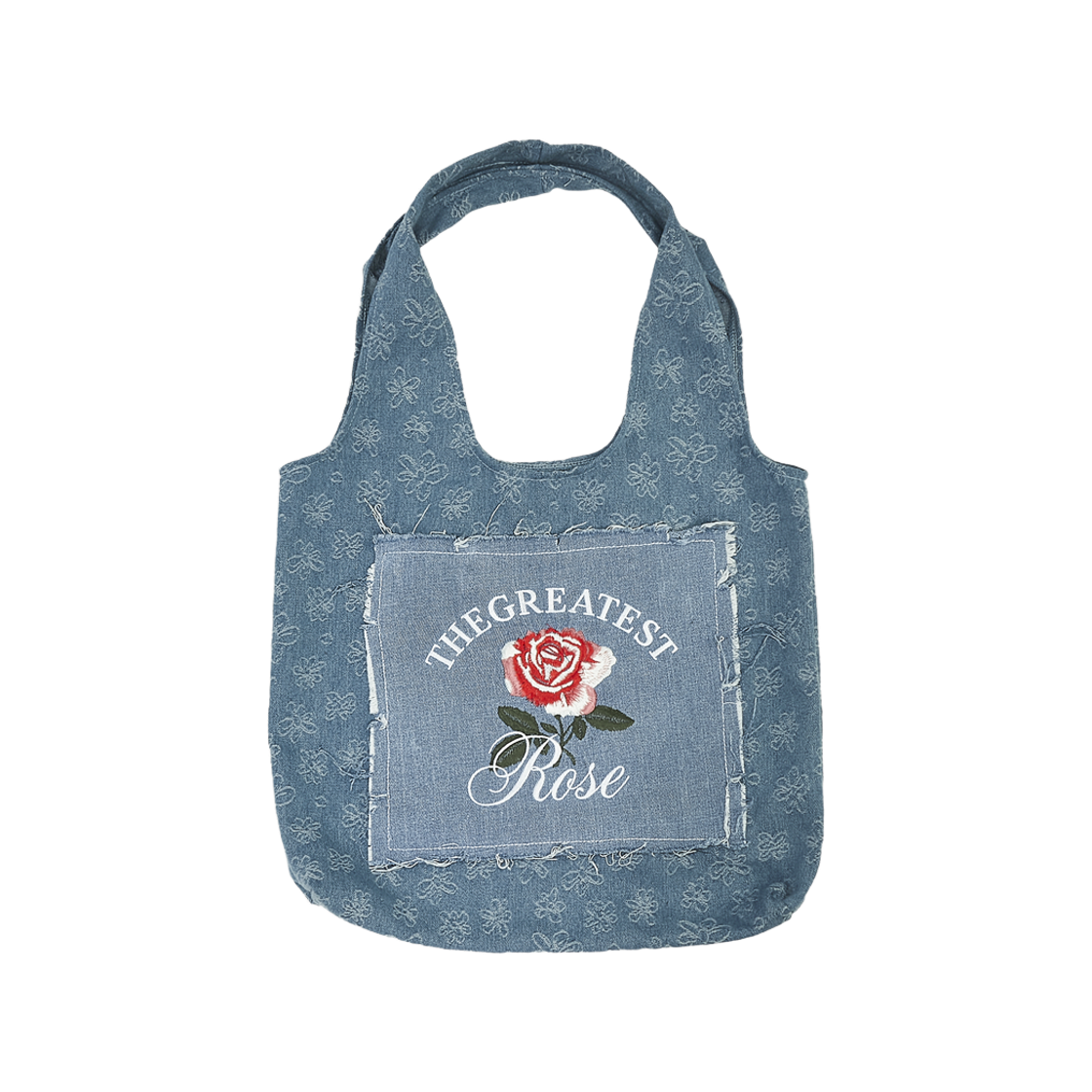 더그레이티스트 지티 로즈 데님 토트백 블루(The Greatest GT Rose Denim Totebag Blue) - 1