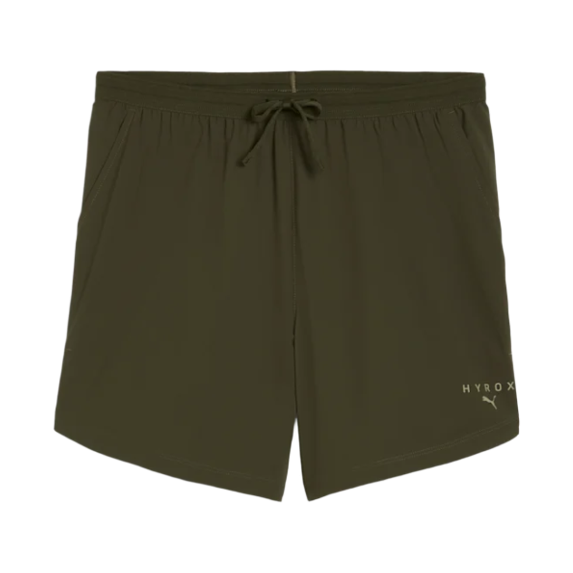 푸마 x 하이록스 울트라위브 6인치 쇼츠 다크 올리브(Puma x Hyrox Ultraweave 6 Inch Shorts Dark Olive)