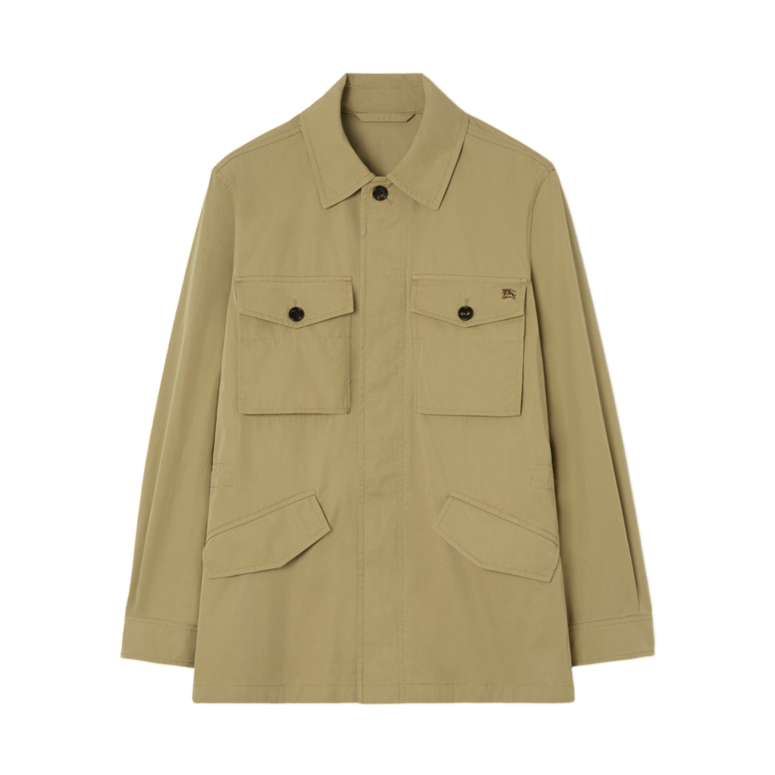 8120533 Burberry Cotton Twill Bradmore Jacket Sparrow Beige