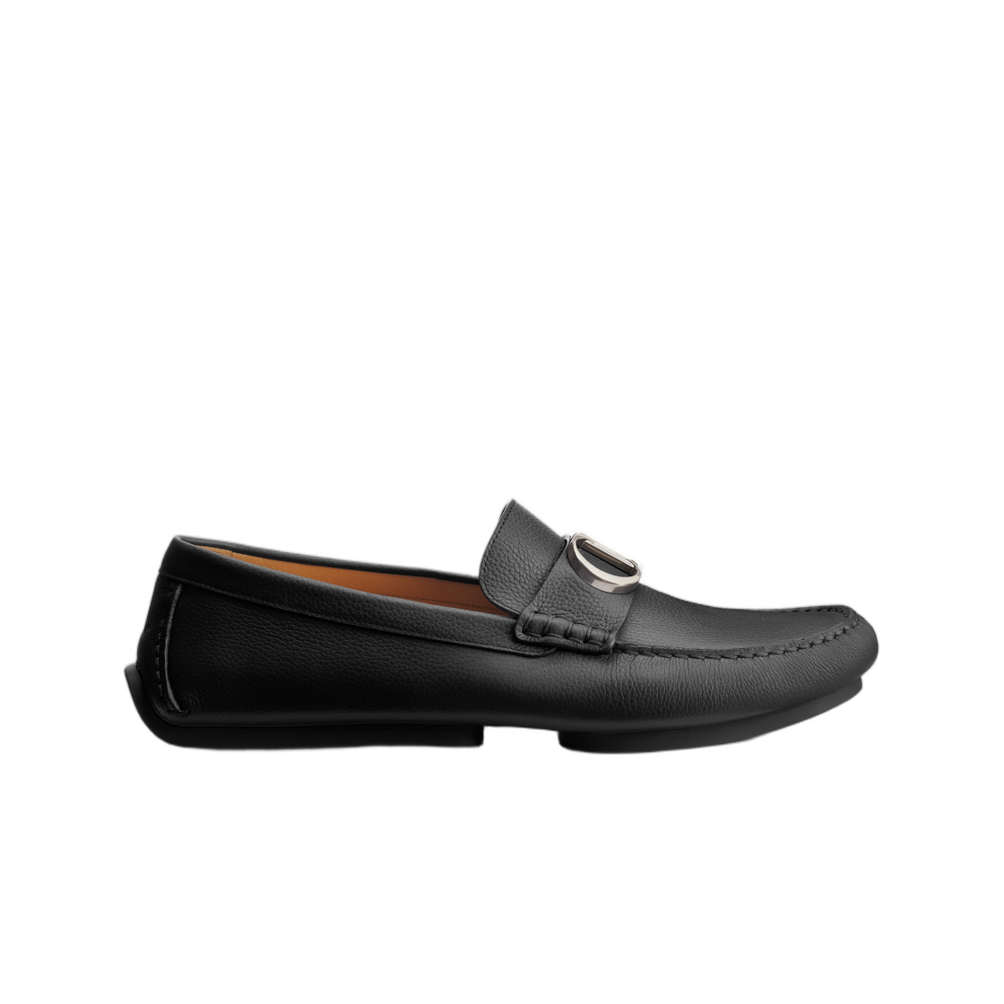 3LO192YJK-H900 Dior Lodi Loafer Grained Calfskin Black