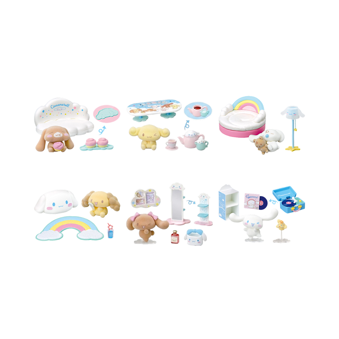 리멘트 산리오 시나모롤 느긋한 리빙 룸 (6개입)(Re-Ment Cinnamoroll’s Living Room (6 Blind Boxes)) - 2