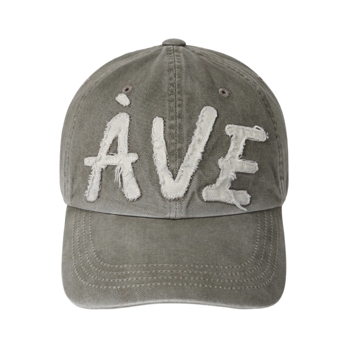 Aviemuah Aviemuah Applique Vintage Cap Khaki · ONE SIZE