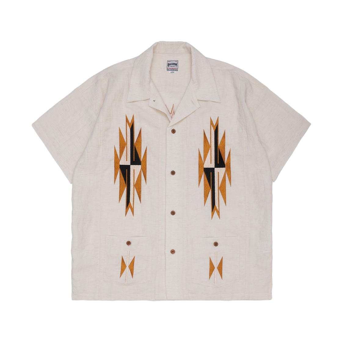 휴스턴 재팬 린넨 치마요 셔츠 오프화이트 41331(Houston Japan Linen Chimayo Shirt Off White 41331)