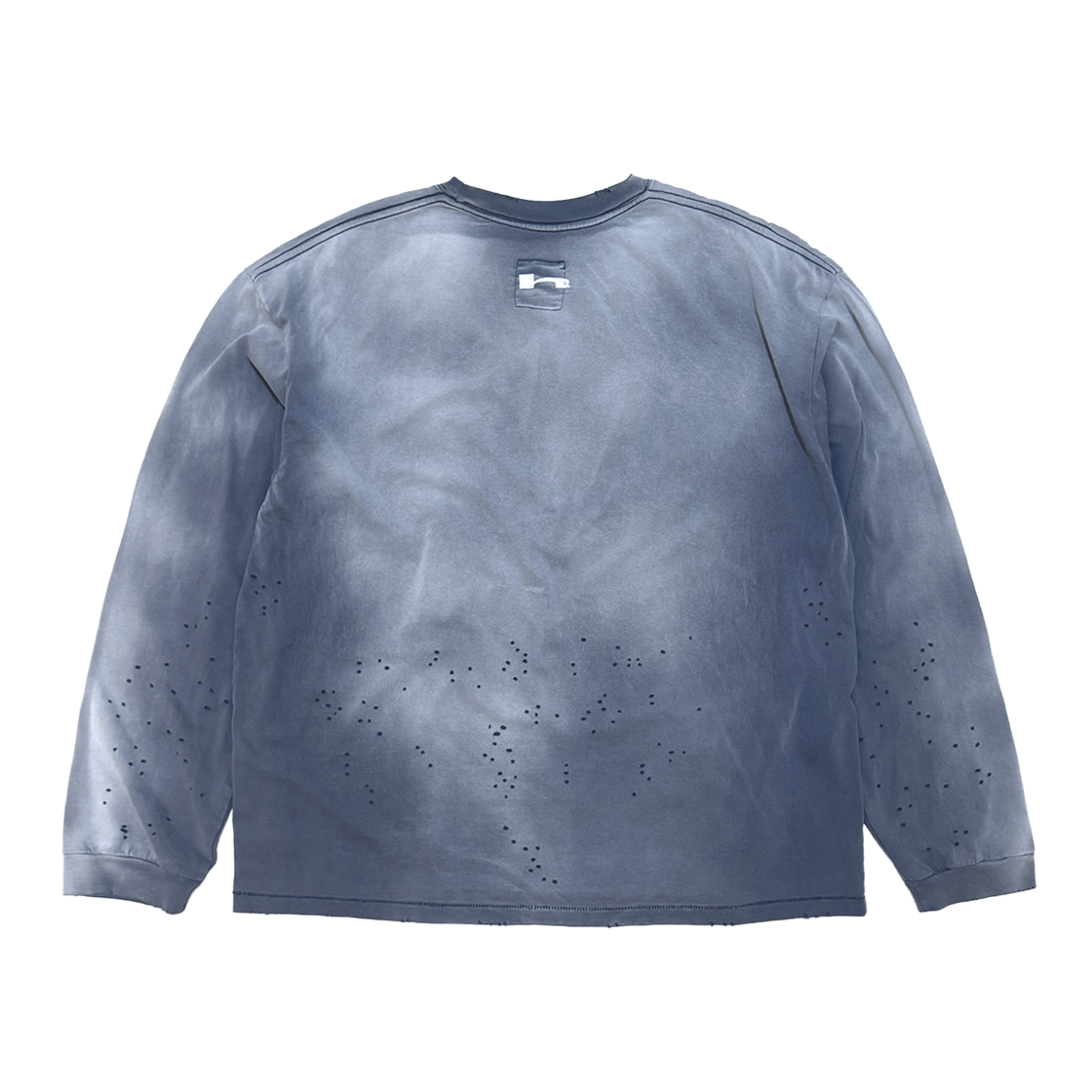 홈리스 디스트레스 빈티지 롱슬리브 워시드 네이비(Hommless Distressed VTG LS Washed Navy) - 2