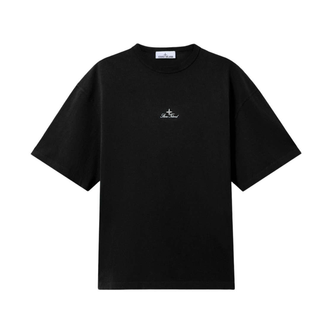 L1S1521000-06S0050-V0029 Stone Island 2100006 Organic Cotton Jersey Regular-Fit T-Shirt with Logo Embroidery Black - 26SS