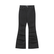 (W) Miseki Seoul Shirring Bootscut Pants Charcoal
