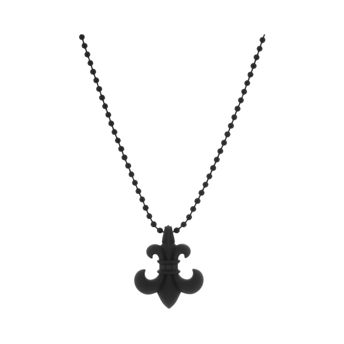 크롬하츠 실리크롬 BS 플레어 펜던트 블랙(Chrome Hearts Silichrome BS Fleur Pendant Black)