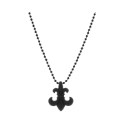 Chrome Hearts Silichrome BS Fleur Pendant Black
