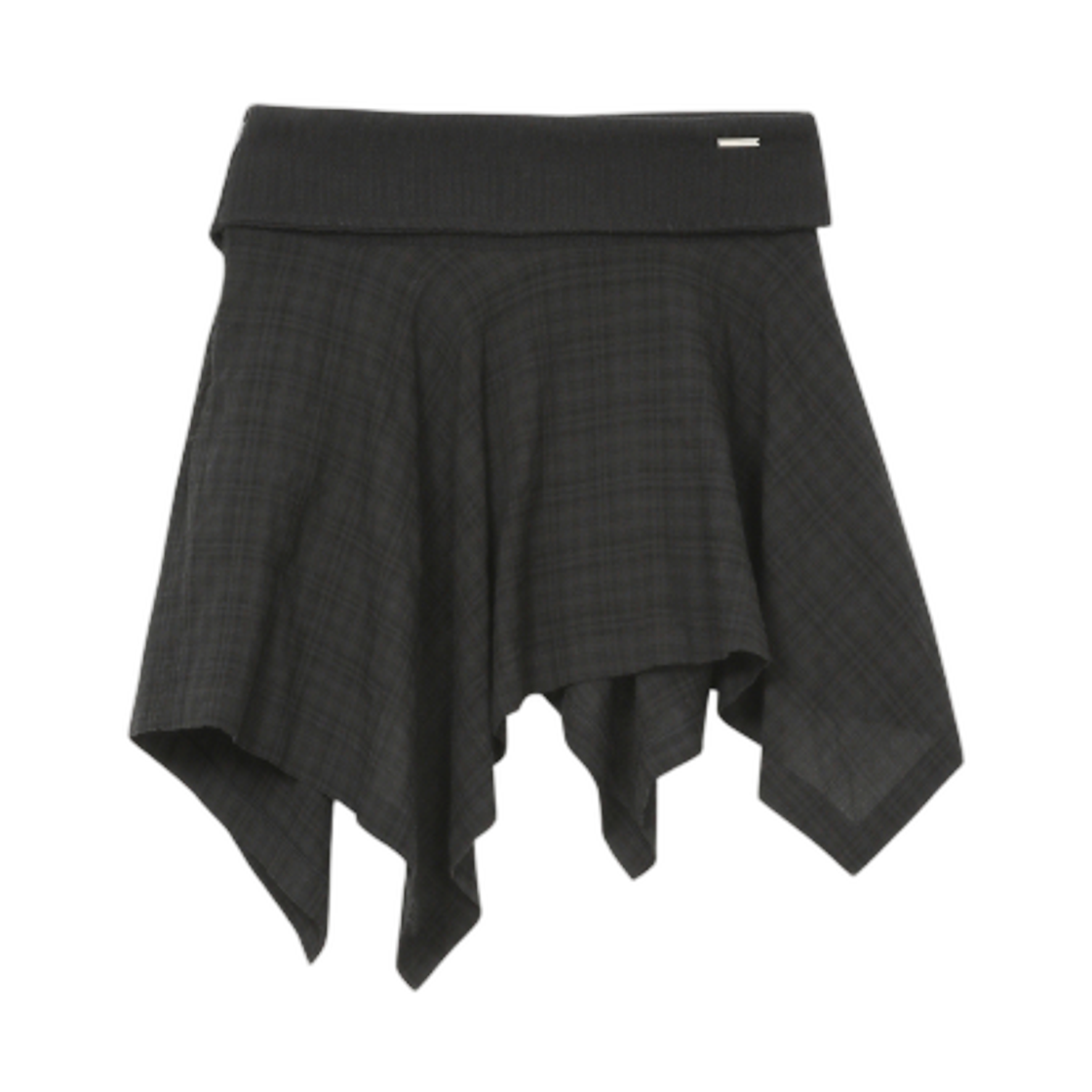 (W) 미세키서울 언밸런스드 플로우 미니 스커트 체크((W) Miseki Seoul Unbalanced Flow Mini Skirt Check) - 2