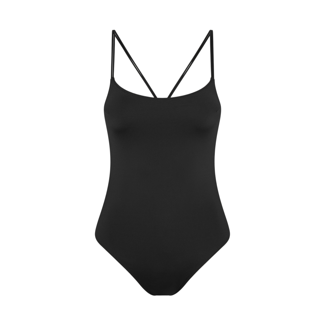 (W) 프랭키스 비키니 x 제니 로터스 원피스 스윔수트 블랙((W) Frankies Bikinis x Jennie Lotus One Piece Swimsuit Black) - 1