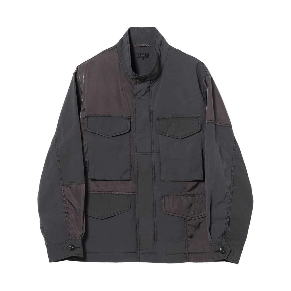 빔즈 3 타입 패브릭 가먼트 다이 M65 자켓 블랙(Beams 3 Types Fabric Garment Dye M65 Jacket Black)