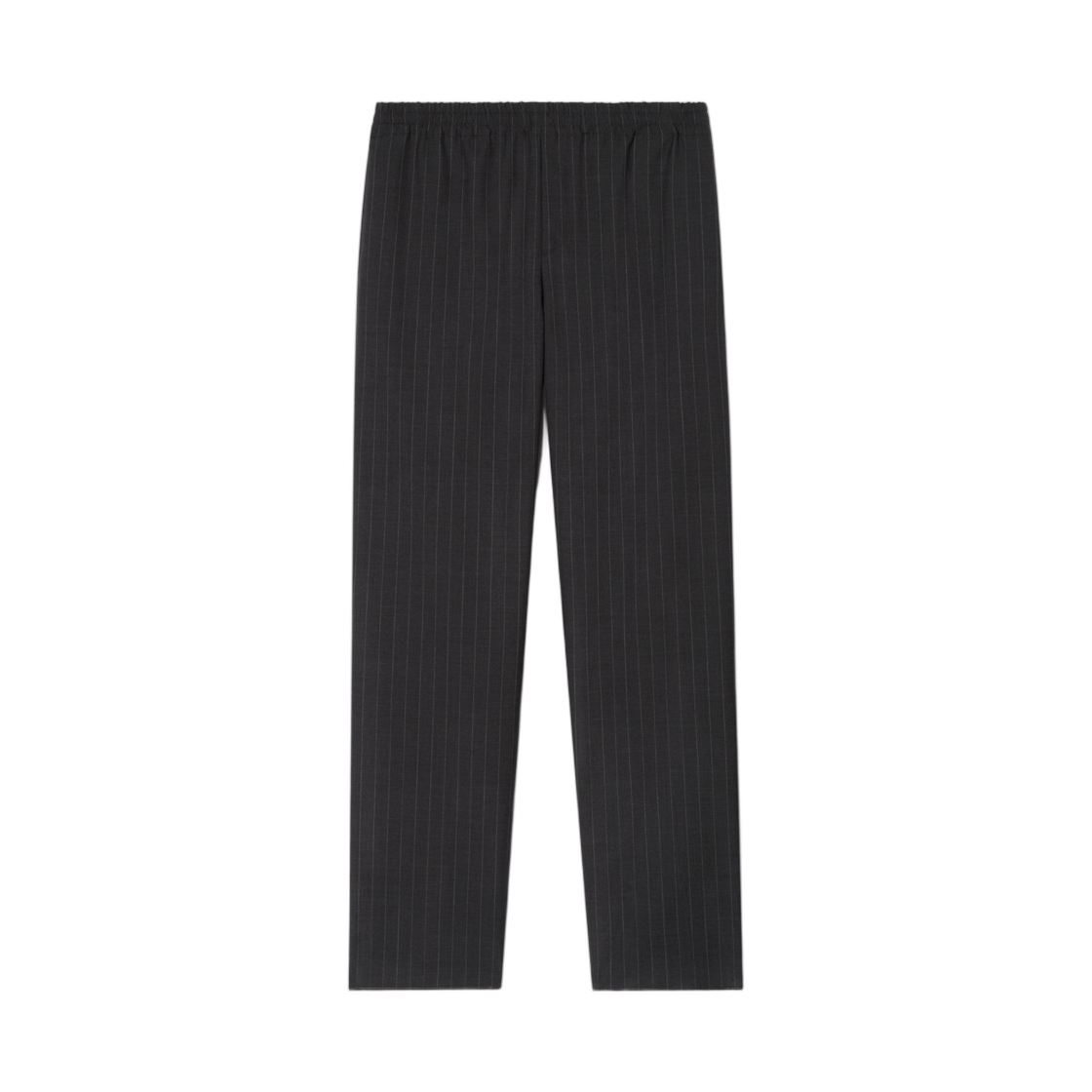 8130048 Burberry Pinstriped Wool Track Pants Iron Grey