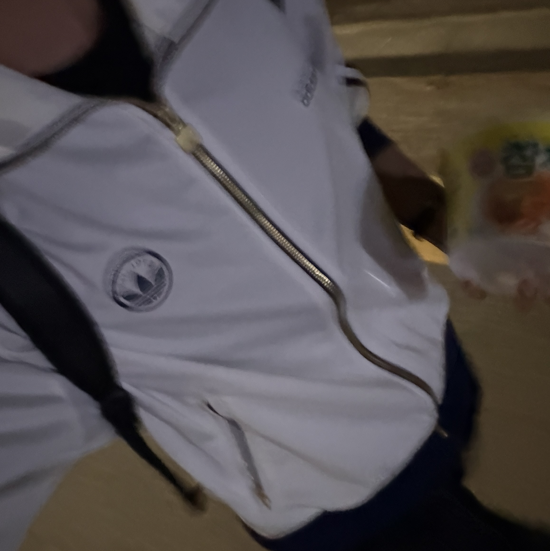 (W) Adidas Firebird Badge Track Top Cloud White - KR Sizing 착용 스타일 - 2