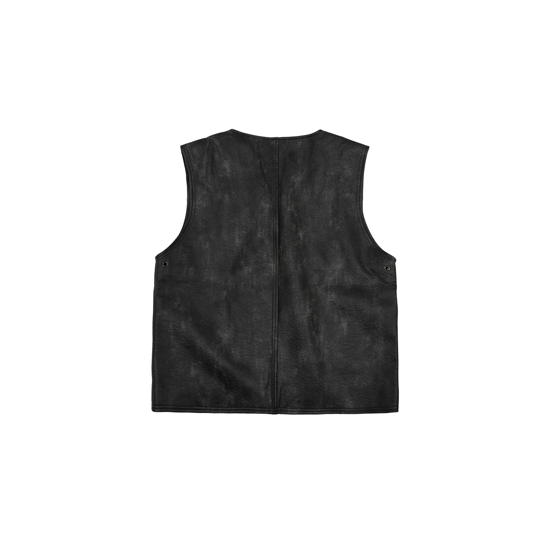 메아 폭스 레더 스터드 베스트 블랙(Mea Faux Leather Studded Vest Black) - 2