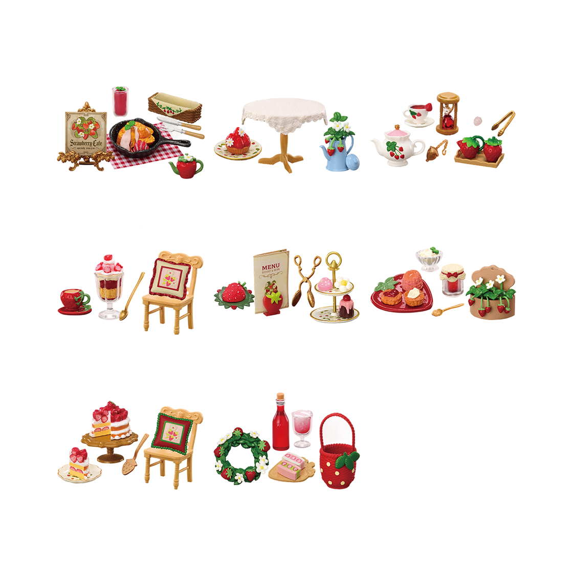 리멘트 푸치샘플 언덕 위의 컨트리 딸기 카페 (8개입)(Re-Ment Petit Sample Hilltop Country Strawberry Cafe (8 Blind Boxes)) - 2