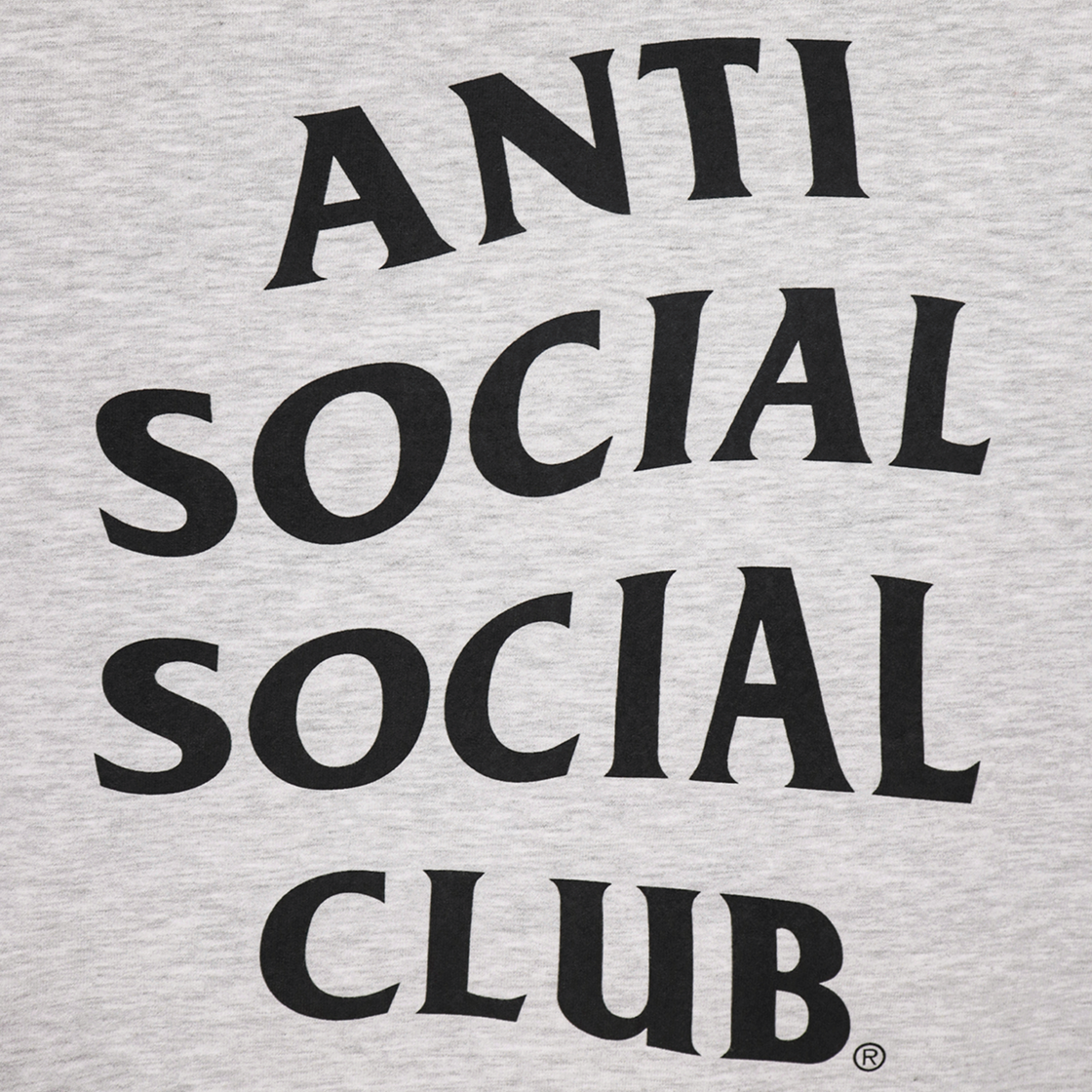 안티 소셜 소셜 클럽 오지 로고 후드 집 - 헤더 그레이(Anti Social Social Club OG Logo Hood Zip Heather Grey) - 5