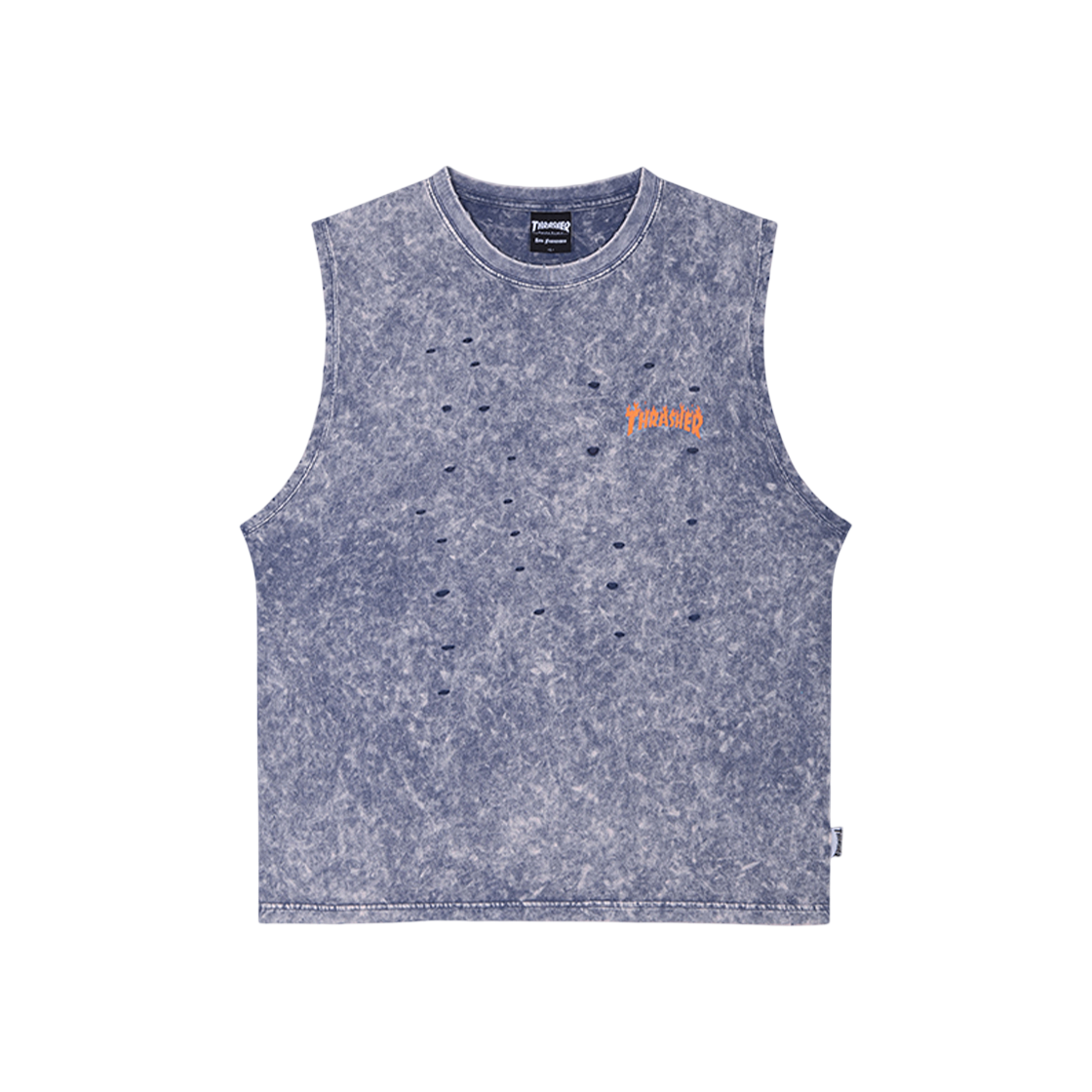 트레셔 크리스탈볼 그래픽 스톤 워시드 슬리브리스 퍼플(Thrasher Crystal Ball Graphic Stone Washed Sleeveless Purple)