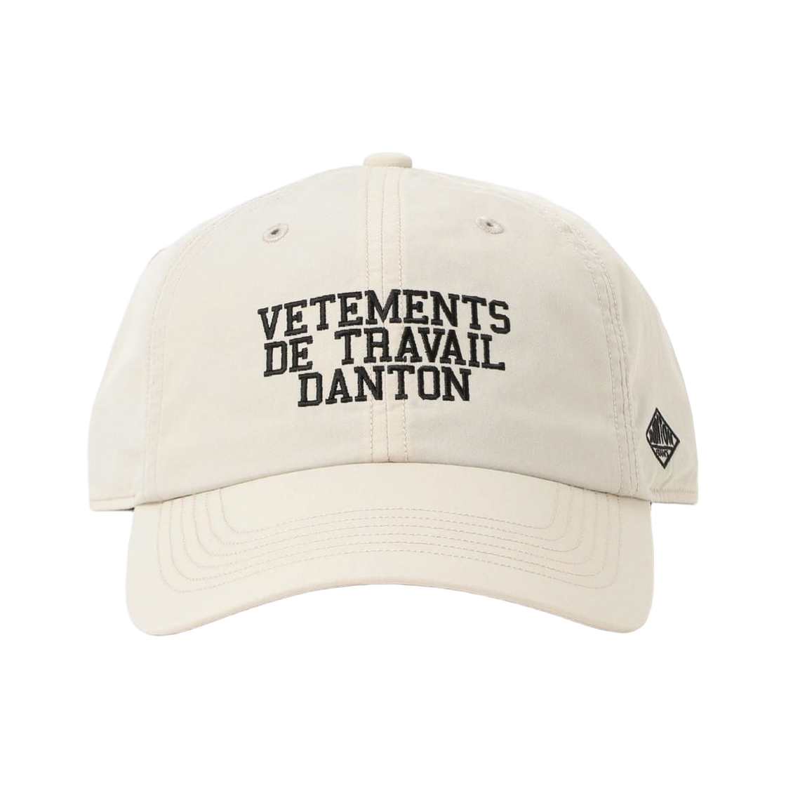 (W) 단톤 6 패널 로고 캡 140 그레이지 블랙((W) Danton 6-Panel Logo Cap 140 Greige Black)
