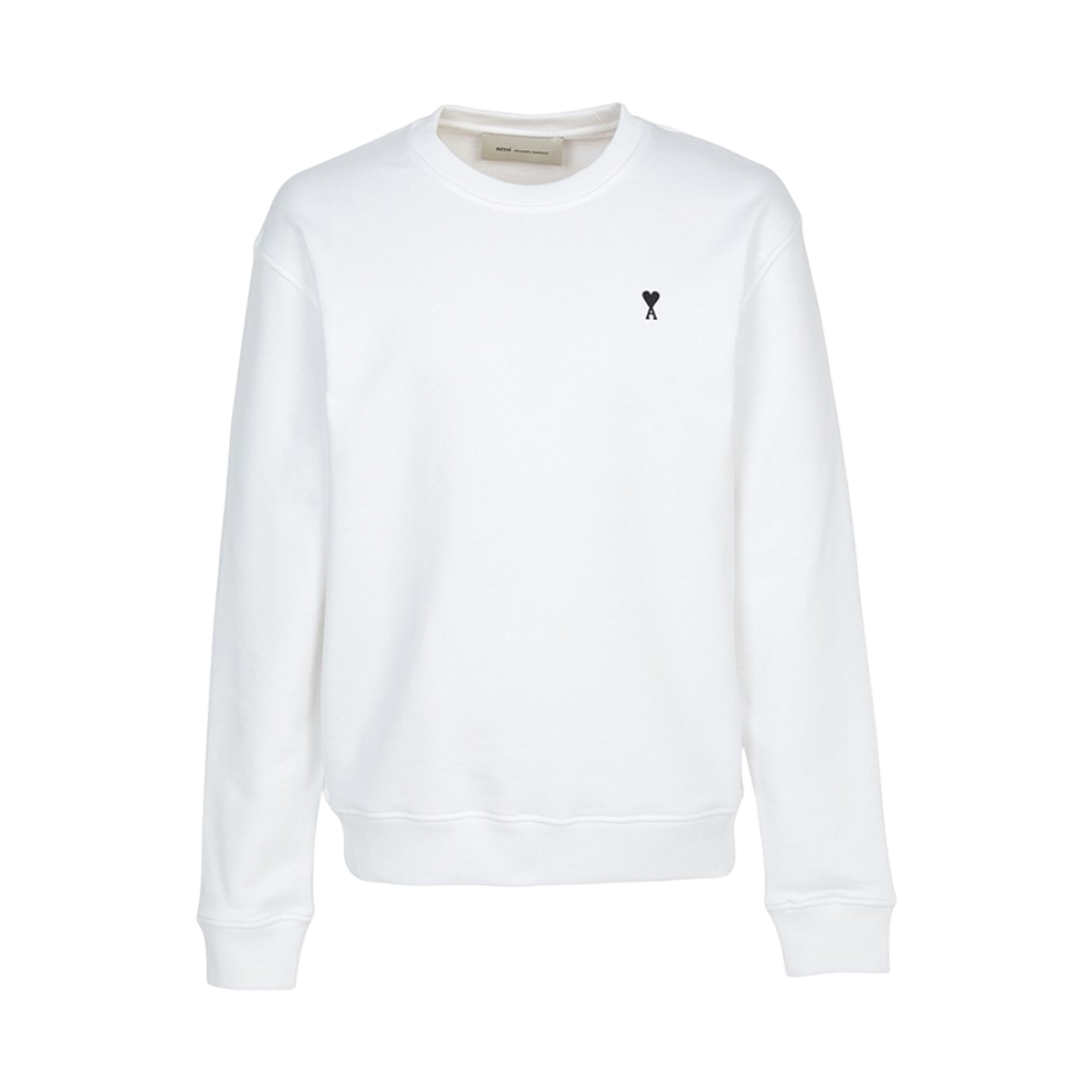 HSW763-730-100 AMI de Coeur Cotton Sweatshirt White Black