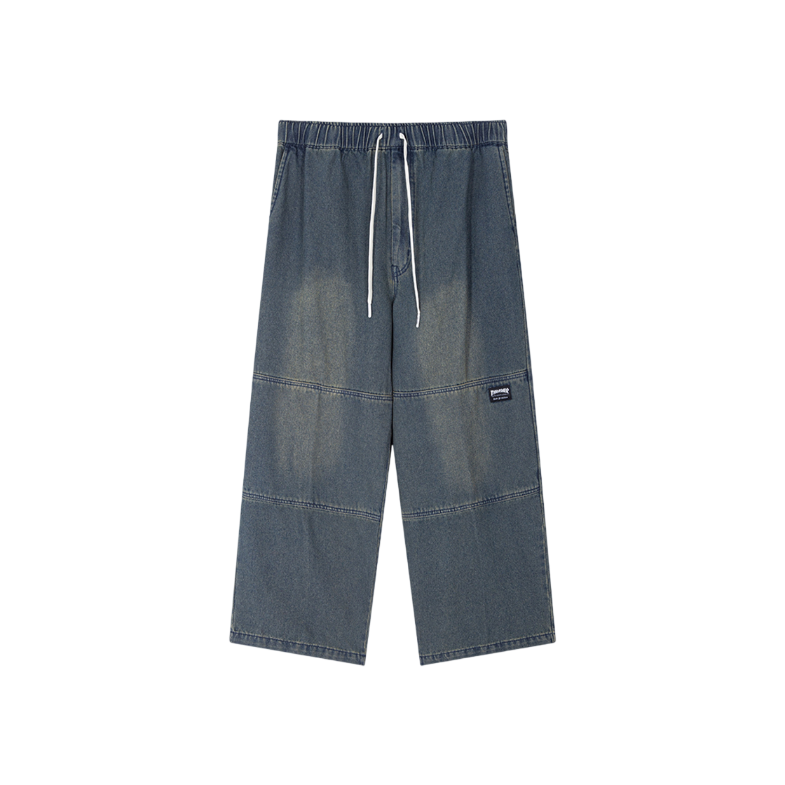 트레셔 더블 니 슬럽 데님 이지 팬츠 블루(Thrasher Double Knee Slub Denim Easy Pants Blue)
