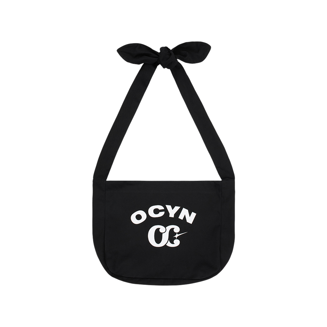 오브콜스와이낫 리본 타이드 숄더백 블랙(ofcoursewhynot Ribbon Tied Shoulder Bag Black)