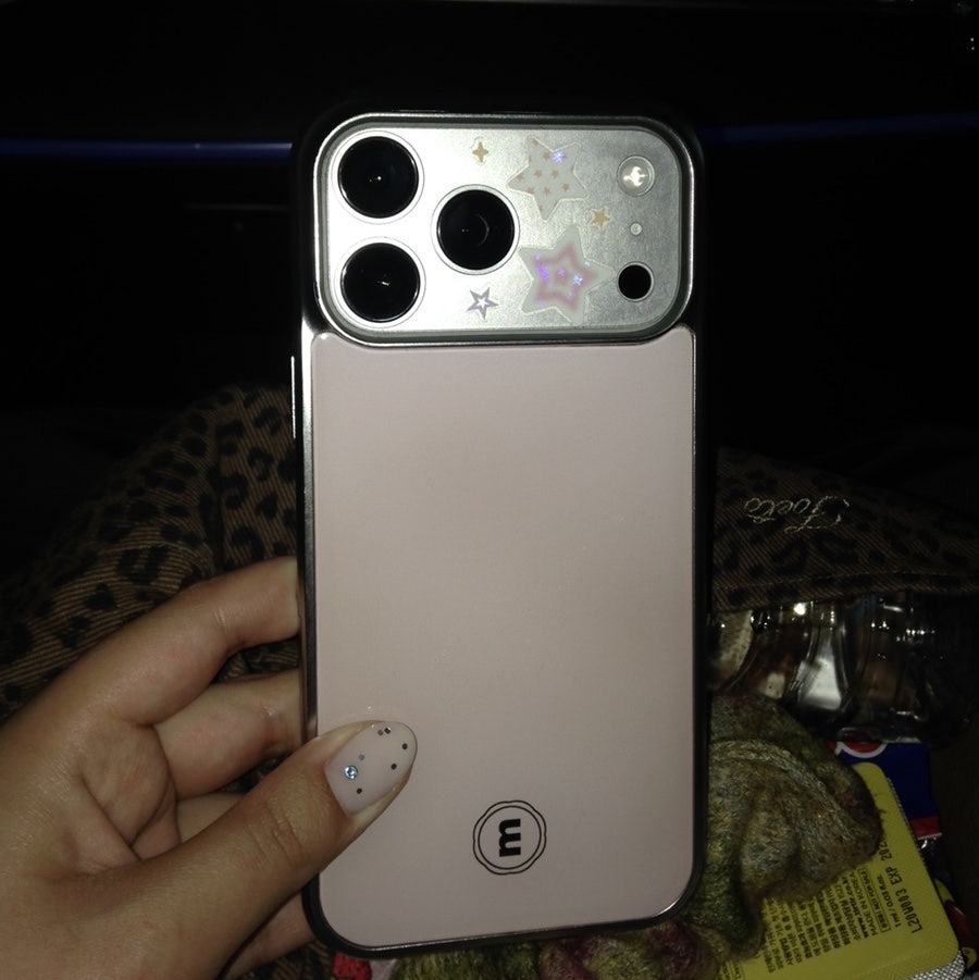 Minitmute iPhone Silver Case Shell Pink 착용 스타일 - 1