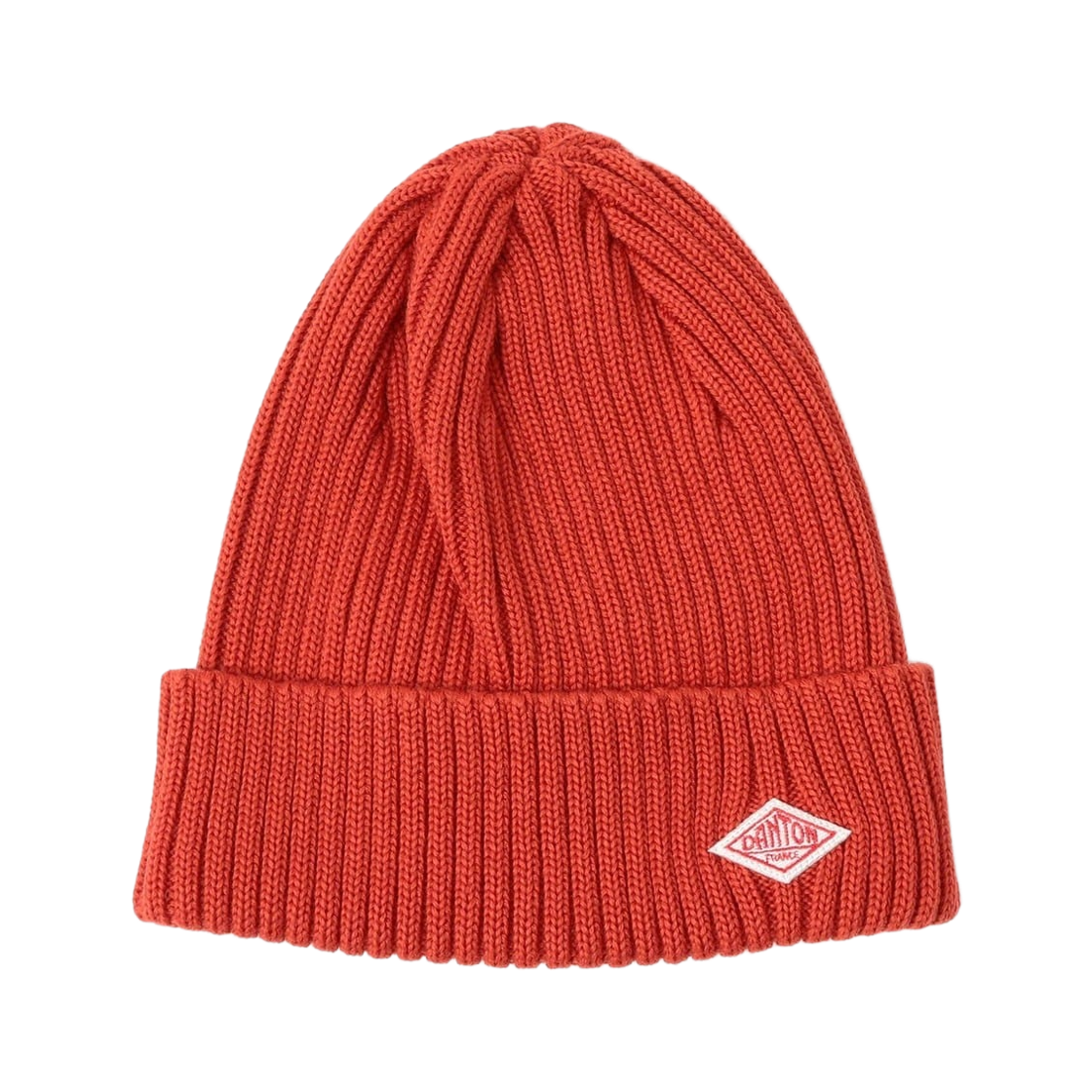 (W) 단톤 울 립 니트 비니 950 브라운 옴브레((W) Danton Wool Rib Knit Beanie 950 Brown Ombre)