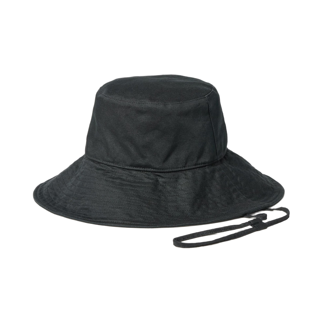 (W) 유니클로 UV 컷 코튼 리넨 와이드 브림 햇 블랙((W) Uniqlo UV Cut Cotton Linen Wide Brim Hat Black) - 1