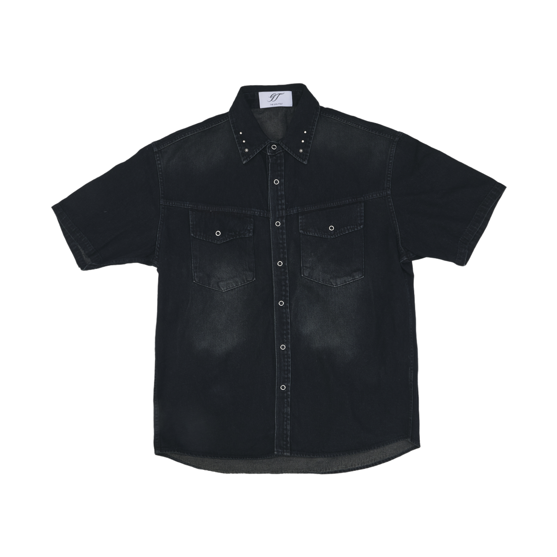 더그레이티스트 데님 하프셔츠 블랙(The Greatest Denim Half Shirt Black)