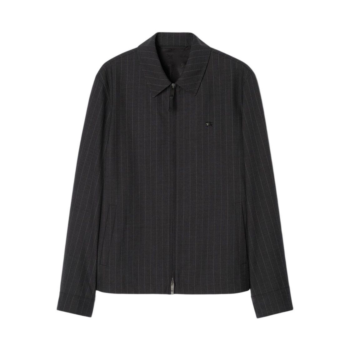 8125777 Burberry Wool Bloomsbury Track Jacket Iron Grey