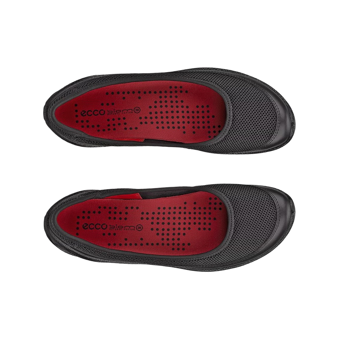 (W) 에코 바이옴 라이트 텍스타일 발레리나 블랙((W) Ecco Biom Lite Textile Ballerina Black) - 2