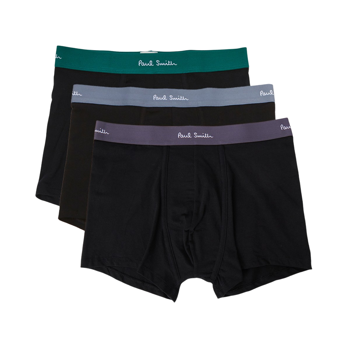 폴 스미스 오가닉 코튼 스트레치 복서 브리프 블랙 (3개입)(Paul Smith Organic Cotton Stretch Boxer Briefs Black (3 Pack))