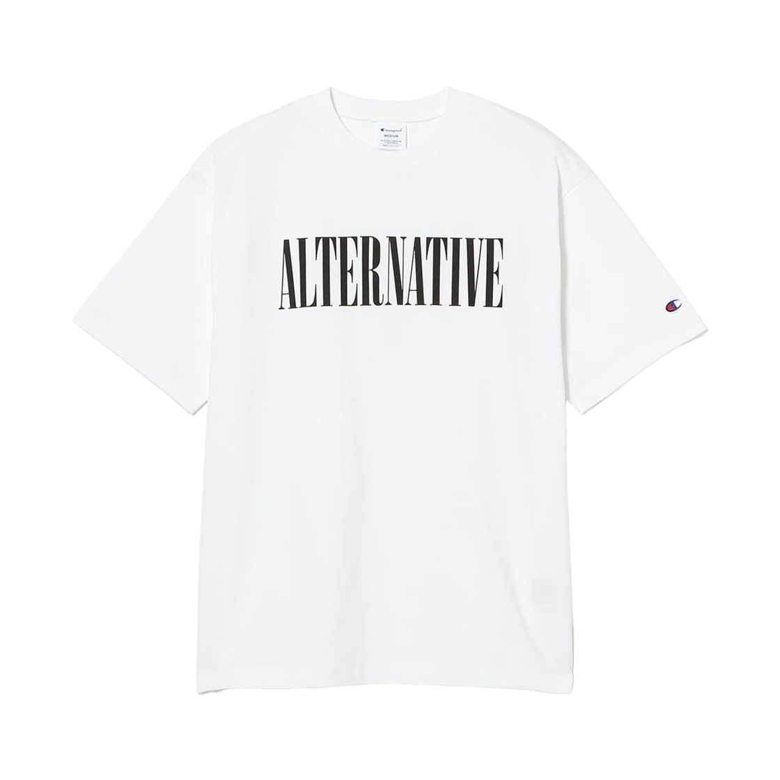 챔피온 x 빔즈 뮤직 티셔츠 화이트(Champion x Beams Music T-Shirt White)
